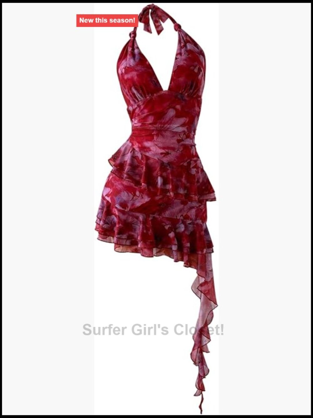 Y2K Halter Mini Dress Mesh Ruffle Backless Sheer Summer Party Dress
